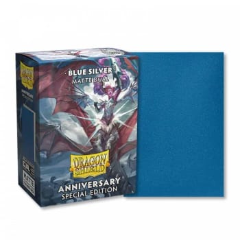 Dragon Shield Sleeves: Dual Matte - Anniversary Special Edition Blue/Silver (100)