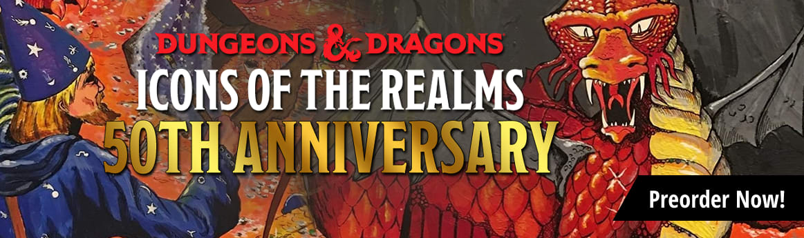 Preorder Icons of the Realms: 50th Anniversary The Shattered Obelisk today!