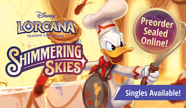 Lorcana Shimmering Skies singles available now!