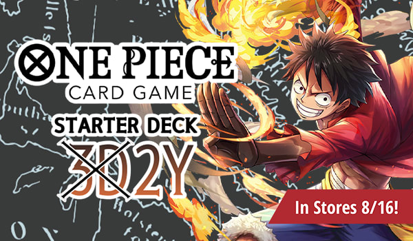 One Piece Card Game 3D2Y Starter Deck available in stores August 16th!