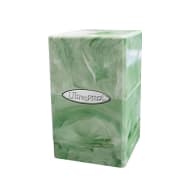 Ultra Pro: Marble Satin Tower Deck Box - Lime Green/White Thumb Nail